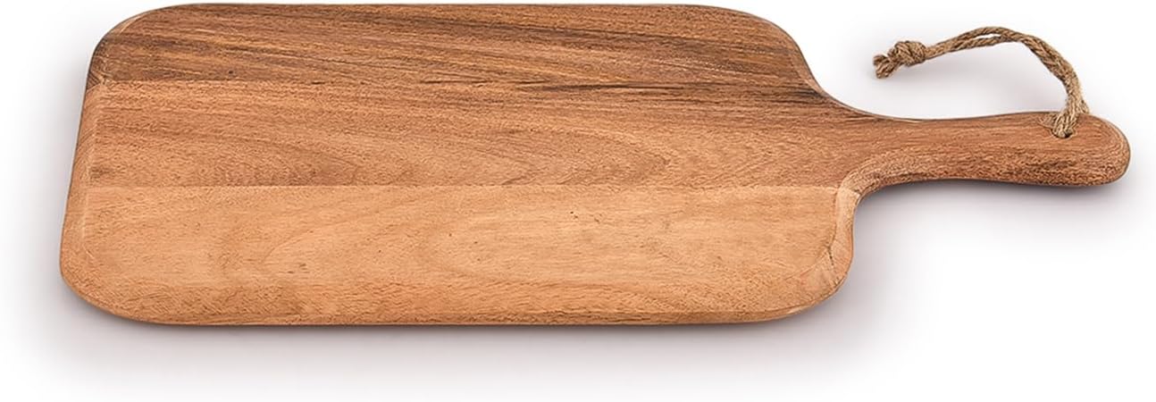 15"x7" Wooden Cutting Board with Handle – Multi-Purpose Serving & Chopping Board for Kitchen and Table