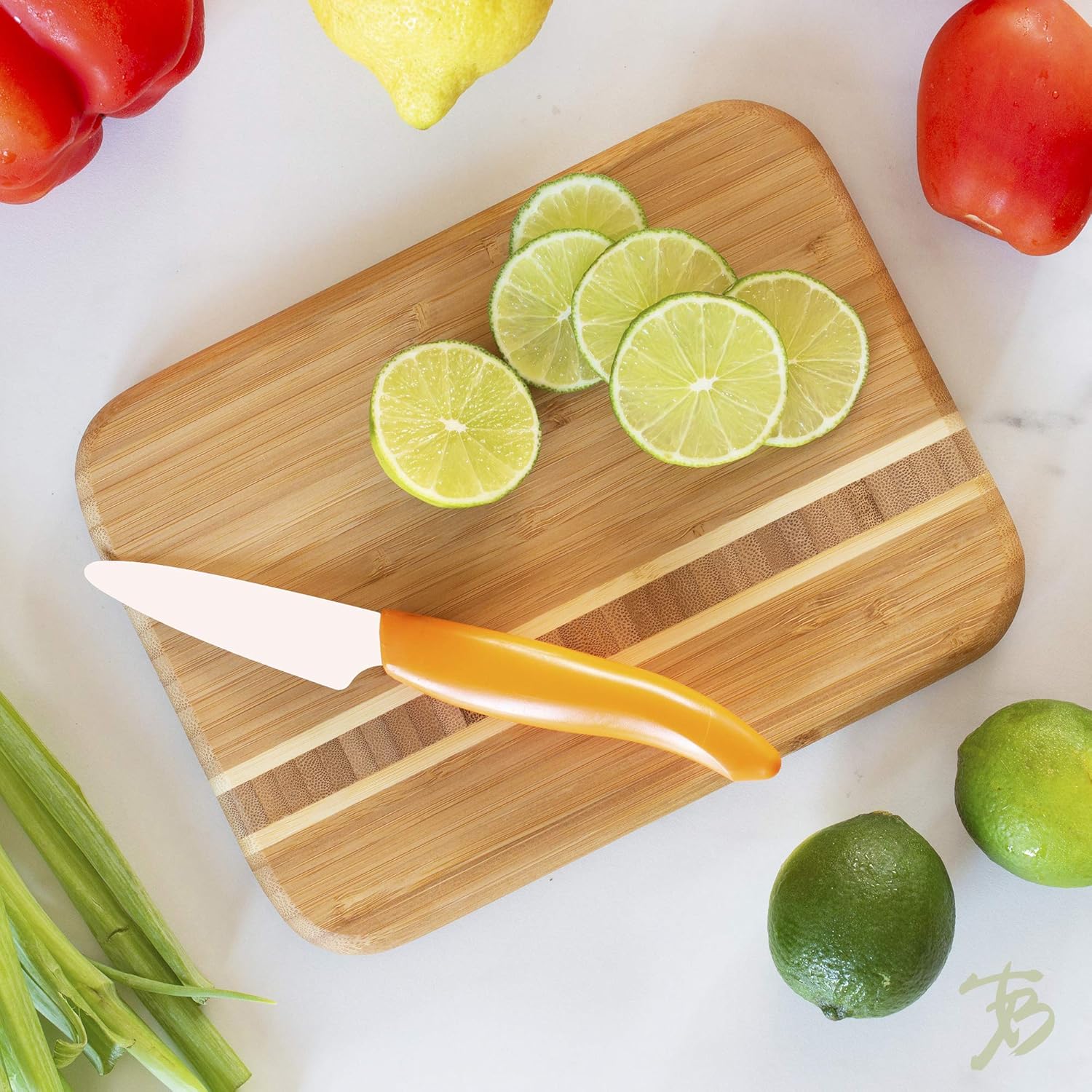 9"x6.5" Small Bamboo Cutting Board – Eco-Friendly Mini Chopping & Serving Board