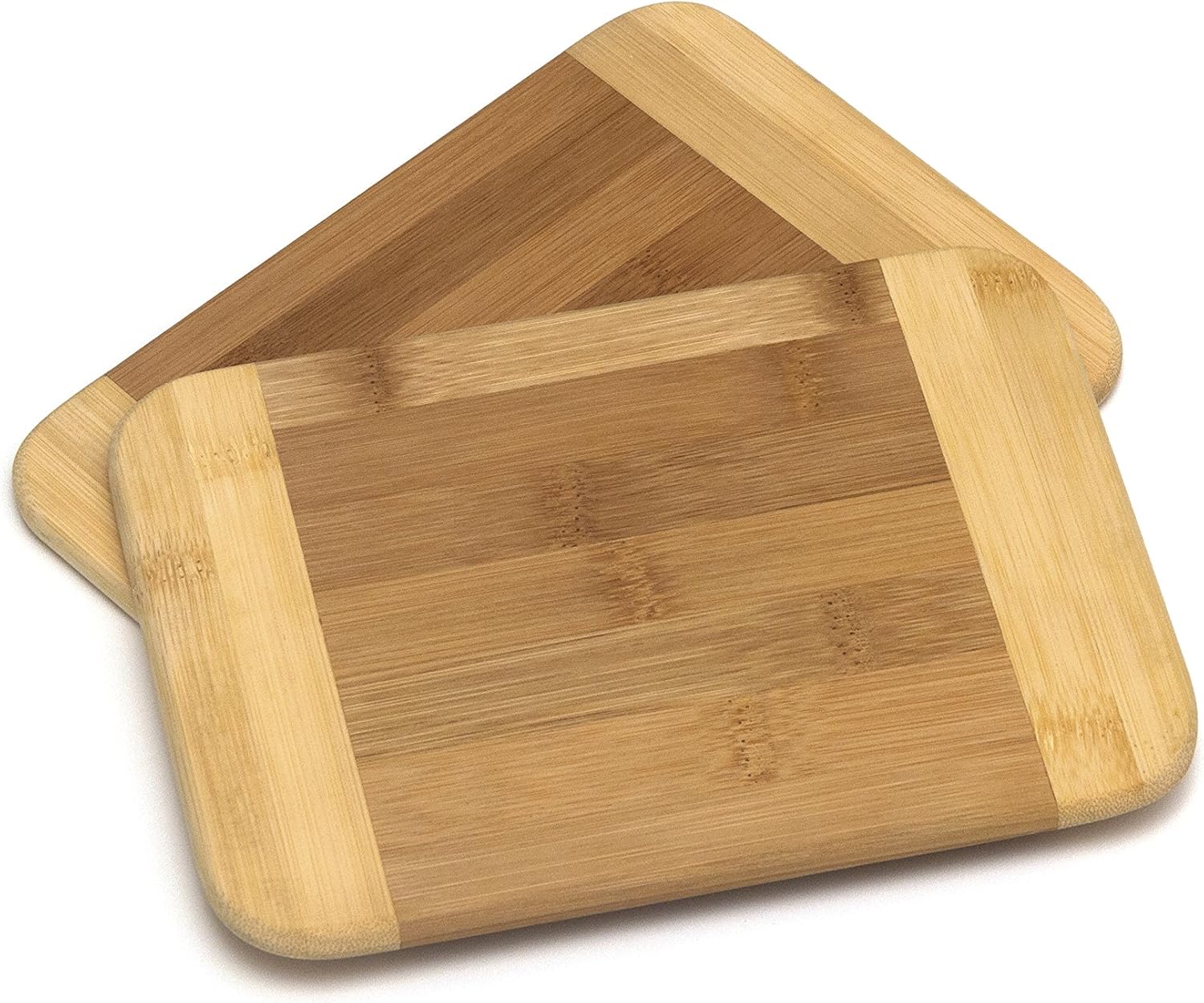 Small Bamboo Two-Tone Cutting Board 8"x6"x5/16" – Compact, Eco-Friendly, Multi-Purpose