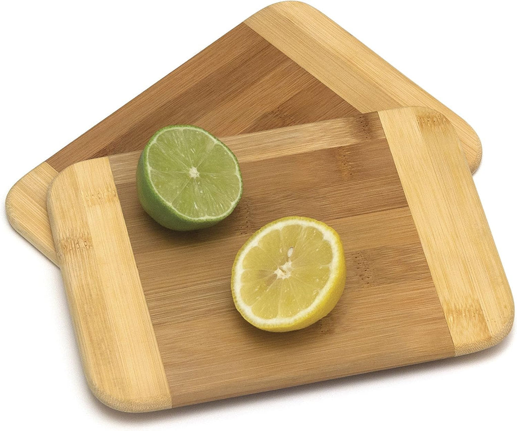 Small Bamboo Two-Tone Cutting Board 8"x6"x5/16" – Compact, Eco-Friendly, Multi-Purpose